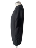 WHISTLES BLACK BELL SLEEVE SHIFT DRESS SIZE 8