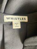 WHISTLES BLACK BELL SLEEVE SHIFT DRESS SIZE 8