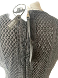 BRAND NEW NICOLE MILLER FOR MARY KAY BLACK CROCHET PENCIL DRESS SIZE 8 UK 12
