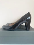 BRAND NEW HOBBS SONIA BLACK PATENT LEATHER HEELS SIZE 5.5/38.5