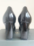 BRAND NEW HOBBS SONIA BLACK PATENT LEATHER HEELS SIZE 5.5/38.5