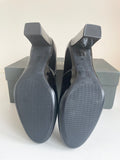 BRAND NEW HOBBS SONIA BLACK PATENT LEATHER HEELS SIZE 5.5/38.5