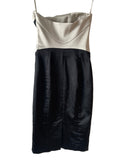 KAREN MILLEN BLACK & SILVER STRAPLESS SPECIAL OCCASION PENCIL DRESS  SIZE 8