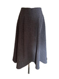 ROSAE PARIS LE DURAS BUCKWHEAT JACQUARD A- LINE MIDI SKIRT SIZE 36 UK 8