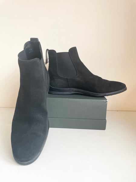 TODS BLACK SUEDE CHELSEA BOOTS SIZE 7.5/41