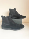 TODS BLACK SUEDE CHELSEA BOOTS SIZE 7.5/41