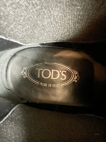 TODS BLACK SUEDE CHELSEA BOOTS SIZE 7.5/41