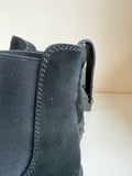 TODS BLACK SUEDE CHELSEA BOOTS SIZE 7.5/41