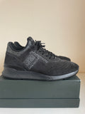 TOD’S GREY SUEDE & TEXTILE LACE UP TRAINERS SIZE 7/40.5