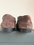 TOD’S BROWN SUEDE SLIP ON SHOES SIZE 7.5/41