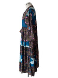 BRAND NEW ERFURT MULTI COLOURED PRINT MAXI DRESS  SIZE S/M