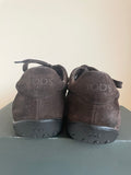 TOD’S DARK BROWN SUEDE SNEAKERS SIZE 7.5/41