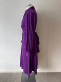 BRAND NEW RALPH LAUREN PURPLE COLLARED LONG SLEEVE DRESS SIZE 6 UK 10