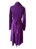BRAND NEW RALPH LAUREN PURPLE COLLARED LONG SLEEVE DRESS SIZE 6 UK 10