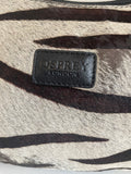 OSPREY BLACK LEATHER & ZEBRA PONYSKIN FRONT SHOULDER BAG
