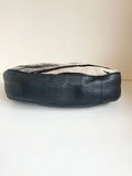 OSPREY BLACK LEATHER & ZEBRA PONYSKIN FRONT SHOULDER BAG