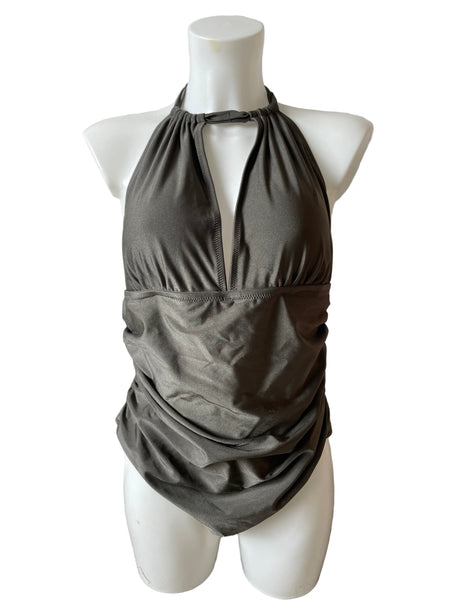BRAND NEW CUPSHE OLIVE HALTER NECK SWIMSUIT SIZE 1X /XL