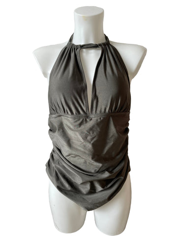 BRAND NEW CUPSHE OLIVE HALTER NECK SWIMSUIT SIZE 1X /XL