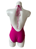 TED BAKER CERISE PINK LOW PLUNGE SWIMSUIT SIZE 10