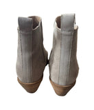 WHITE COMPANY LIGHT GREY SUEDE WESTERN STYLE ANKLE BOOTS SIZE 5/38