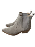 WHITE COMPANY LIGHT GREY SUEDE WESTERN STYLE ANKLE BOOTS SIZE 5/38