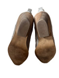 WHITE COMPANY LIGHT GREY SUEDE WESTERN STYLE ANKLE BOOTS SIZE 5/38