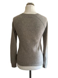 GAP 100% CASHMERE GREY ROUND NECK LONG SLEEVED JUMPER  SIZE XS