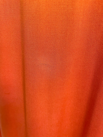 Temperley Coral/Orange Silk Long Evening Dress Size 10