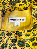 BRAND NEW WHISTLES SUNFLOWER YELLOW FLORAL PRINT SHORT SLEEVED SHIFT DRESS SIZE 12