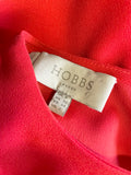 HOBBS RED SHORT SLEEVED SHIFT DRESS SIZE 6