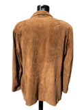 MARKS & SPENCER BROWN SUEDE JACKET SIZE XXL