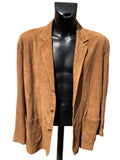 MARKS & SPENCER BROWN SUEDE JACKET SIZE XXL