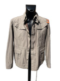 DESIGNER HANDS BEIGE COTTON CASUAL JACKET SIZE L