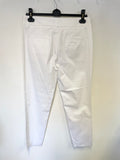 BRAND NEW GERARD DAREL WHITE TAPERED LEG ANKLE GRAZER TROUSERS SIZE 38 UK 10