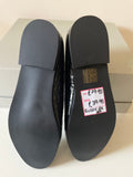 BRAND NEW MODA IN PELLE ELISSY BLACK PATENT LOAFER FLATS SIZE 4/37