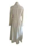 BRAND NEW THE SHIRT COMPANY JOHANNA IVORY LONG SLEEVE MIDI SHIRT DRESS  SIZE 10