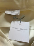 BRAND NEW THE SHIRT COMPANY JOHANNA IVORY LONG SLEEVE MIDI SHIRT DRESS  SIZE 10