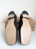 BRAND NEW HOBBS BROWN SUEDE SLIP ON LOAFERS SIZE 7.5/40.5