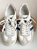 GUCCI X ADIDAS GAZELLE WHITE SUEDE & LEATHER TRAINERS SIZE 5/38