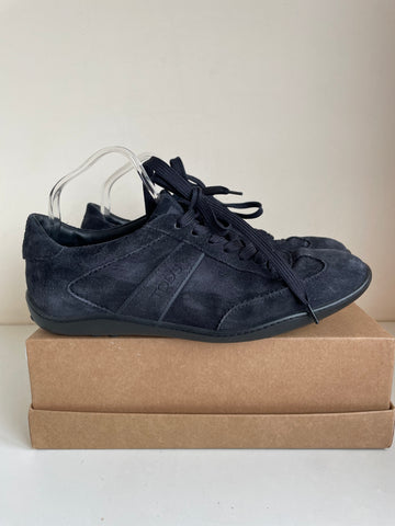 TOD’S NAVY BLUE SUEDE SNEAKERS SIZE 7.5/41