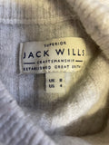 JACK WILLS LIGHT GREY WOOL & ALPACA MIX HIGH NECK LONG SLEEVED JUMPER SIZE 8