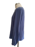 GHOST CORNFLOWER BLUE LONG SLEEVE TUNIC TOP SIZE S