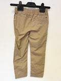 TOMMY HILFIGER BEIGE LOGO SIDE TRIM DRAW TIE TROUSERS AGE 6 YEARS