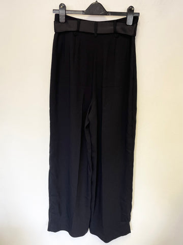 BRAND NEW TED BAKER ELIZIE BLACK WIDE LEG TROUSERS SIZE 2 UK 10