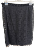 JIGSAW BLACK LACE PENCIL SKIRT SIZE M