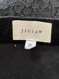 JIGSAW BLACK LACE PENCIL SKIRT SIZE M