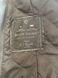 BODA SKINS DESIGNED BY N.S ALEXANDER BLACK LEATHER BIKER JACKET SIZE 10