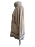 OUI BEIGE CHILL ROLL NECK LONG SLEEVE JUMPER SIZE 12