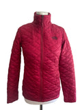 THE NORTH FACE DARK RED QUILTED JACKET SIZE S