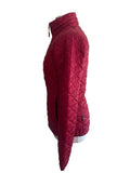 THE NORTH FACE DARK RED QUILTED JACKET SIZE S